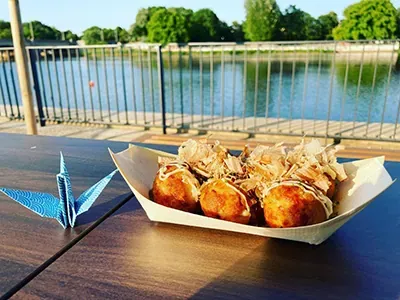 Bild von einer Portion Takoyaki